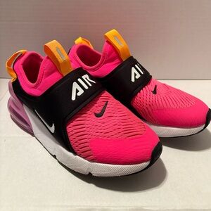 Nike Kids Air Pink and Orange Sneakers